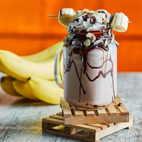 Chocolate and Peanut-Butter Banana Smoothie