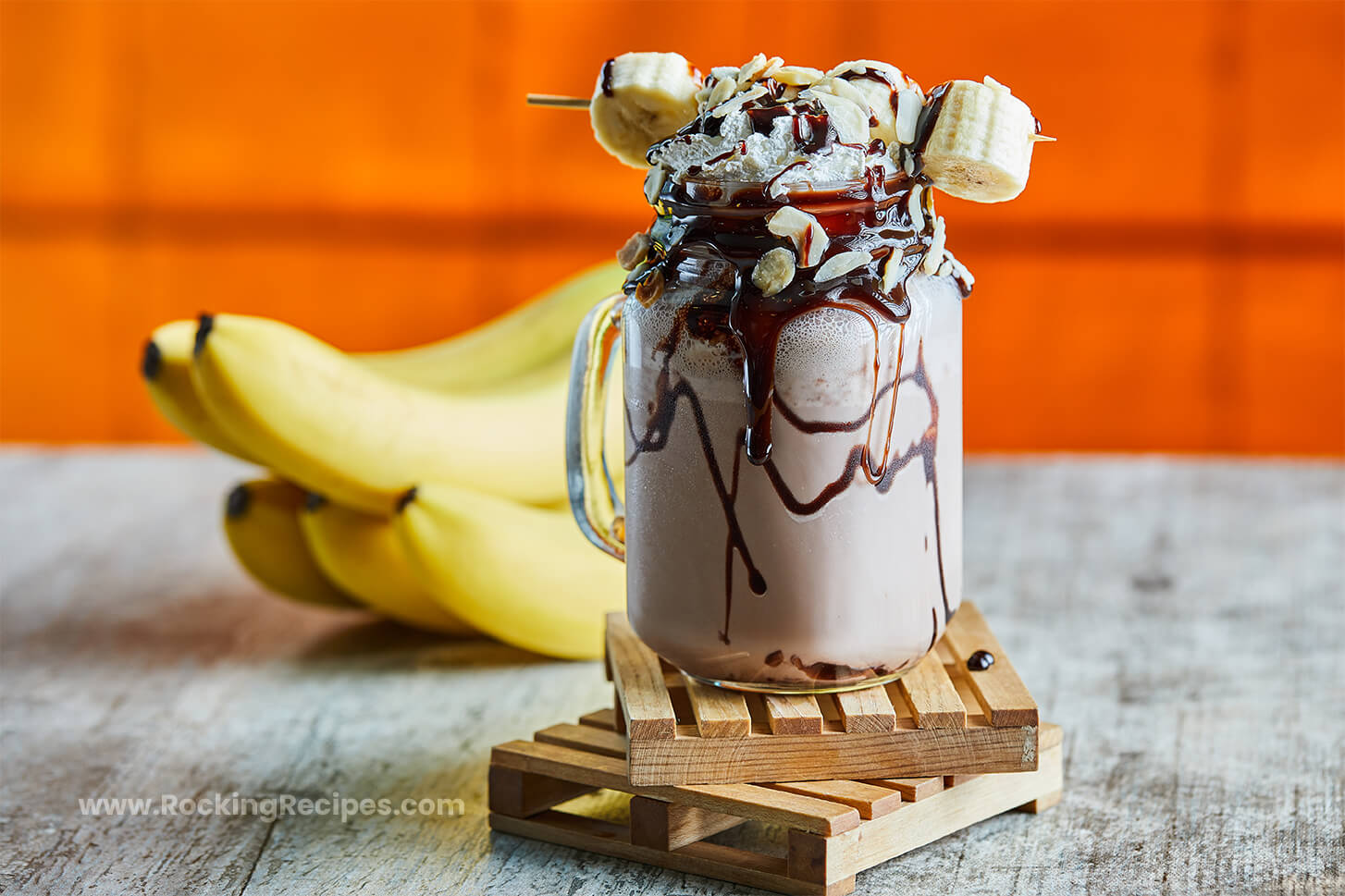 Chocolate and Peanut-Butter Banana Smoothie
