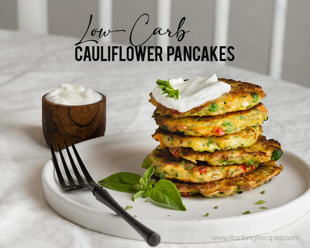 Cheesy Cauliflower Pancakes Step01 | RockingRecipes