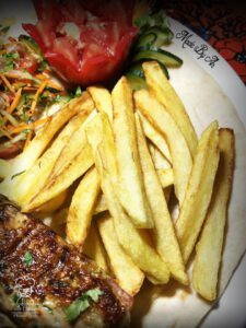 Chicken Kafta fries | RockingRecipes.com