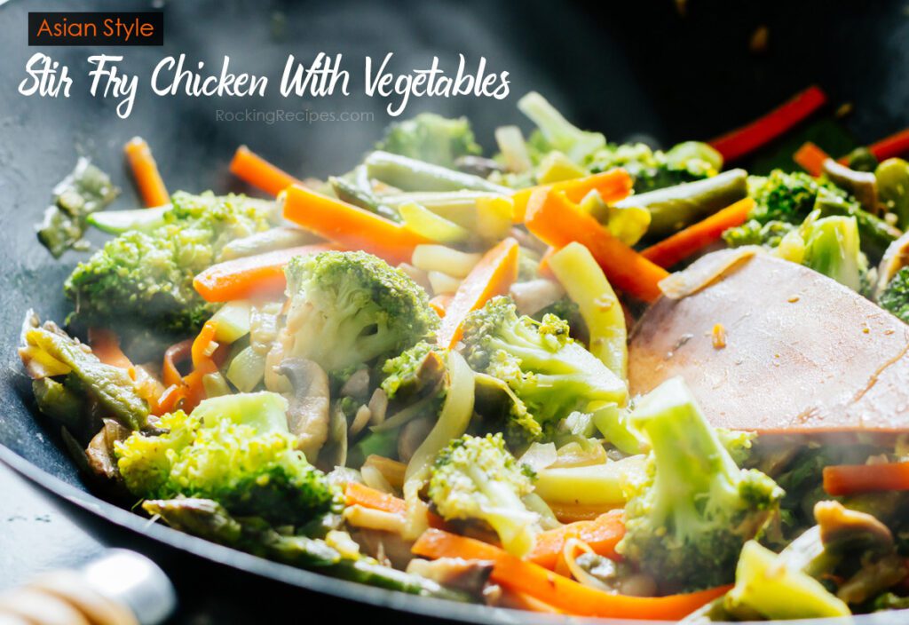 Stir fry chicken vegetables-cutting | RockingRecipes.com