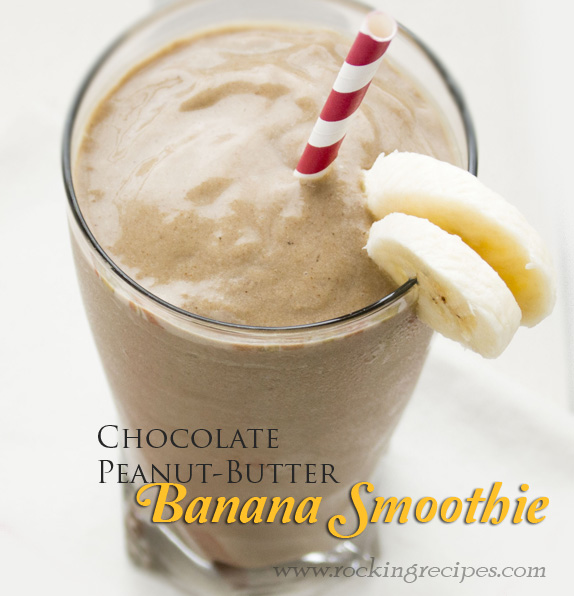 chocolate-banana-Smoothie | www.rockingrecipes.com